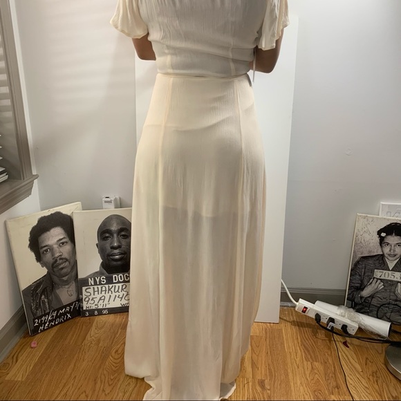 Roko Peach Maxi/ wrap flow dress - Picture 5 of 5